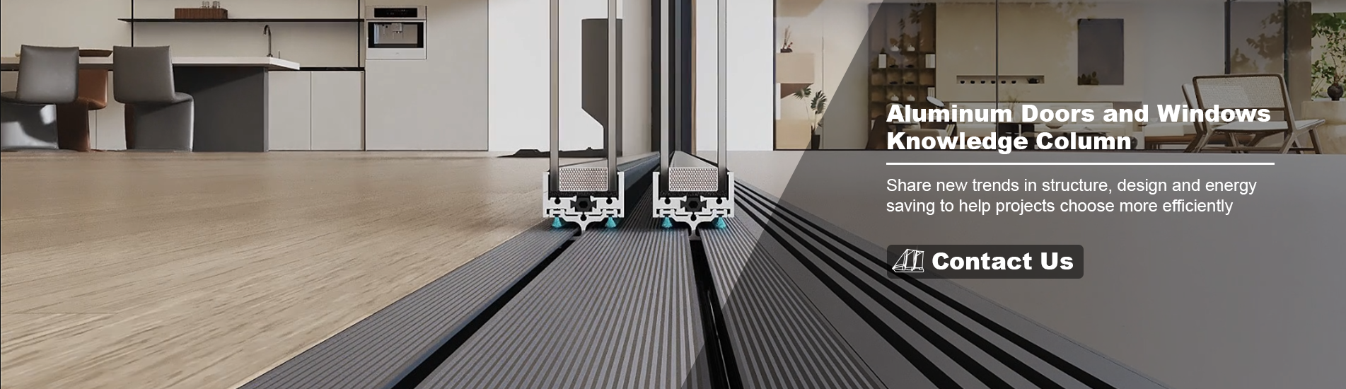 Ultra-slim sliding door details