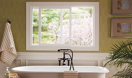 white aluminium sliding windows