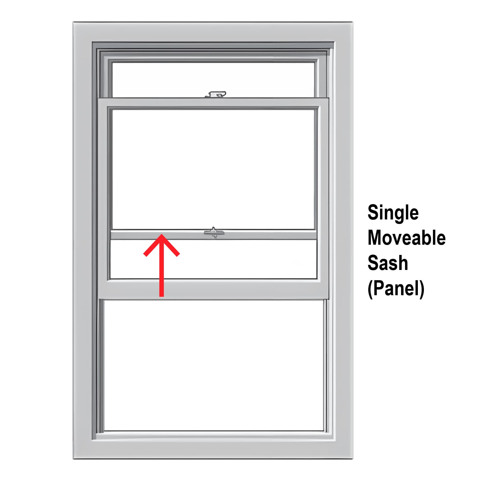 single hung window