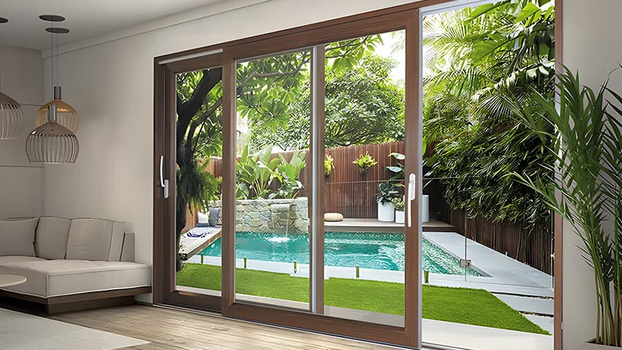 large opening lift door
