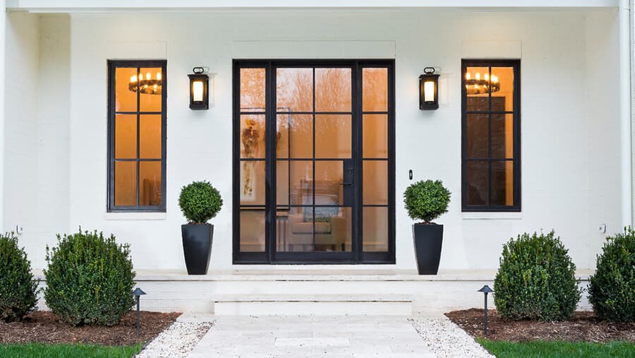pivot glass doors