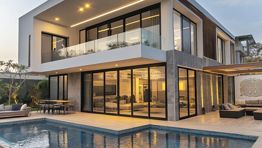 Patio sliding door