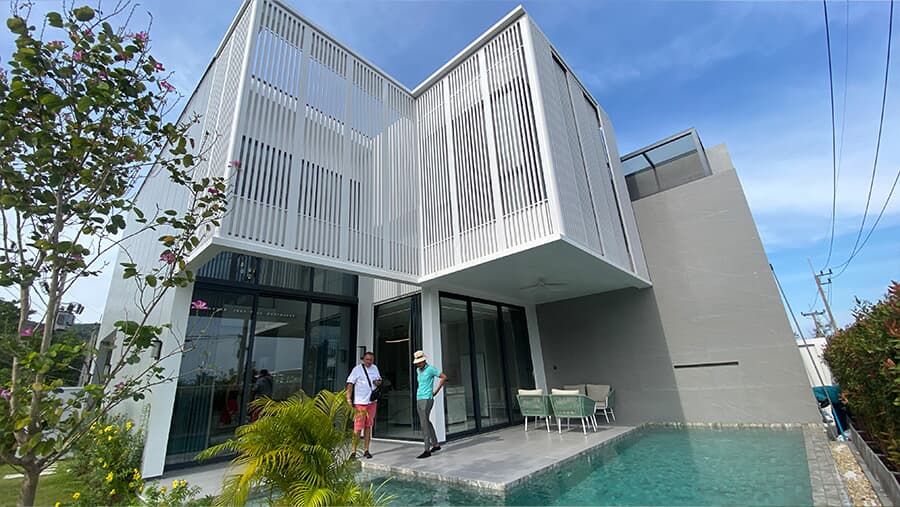 Modern Villa with Premium Aluminum Windows & Doors – Thailand Showcase!