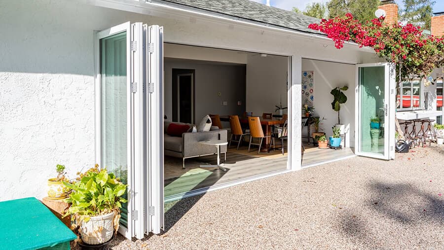 Broken bridge aluminum folding door