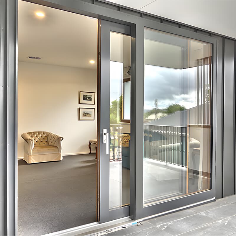 large panel aluminum lift-slide door