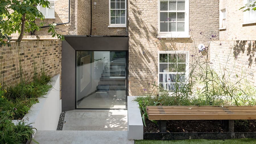 slim profile pivot door