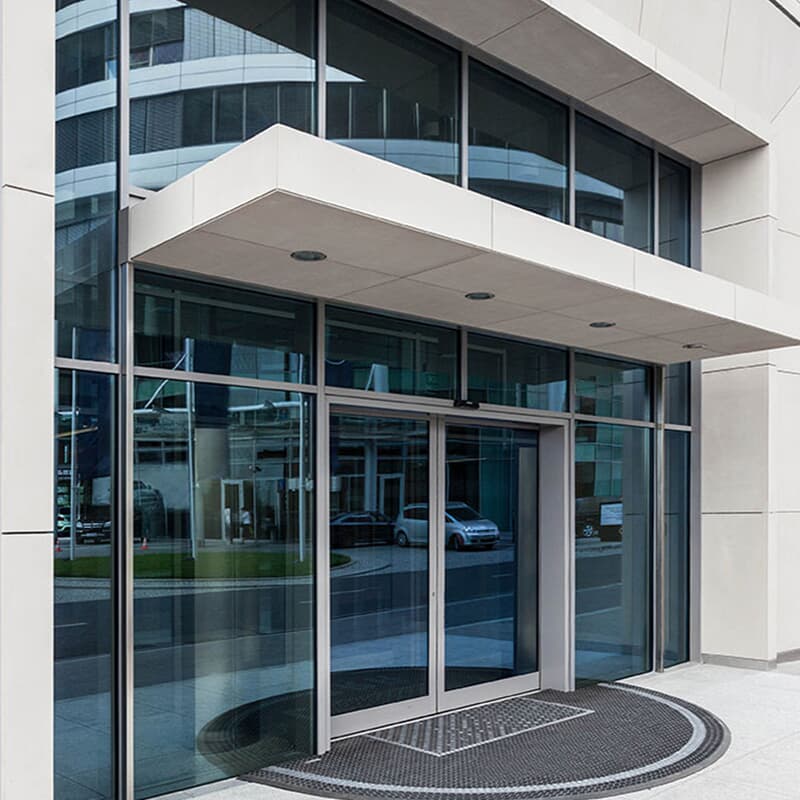 Eco-friendly automatic sliding entry system