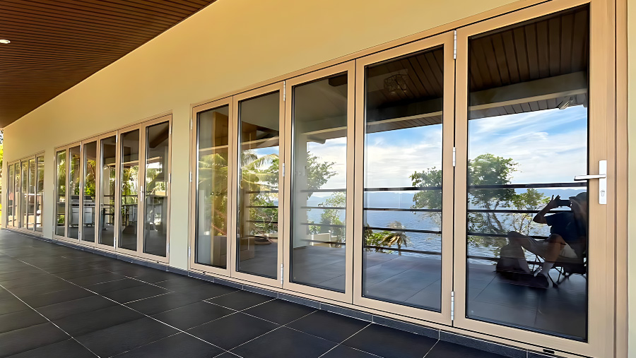 exterior bifold doors bifold door with thermal insulation