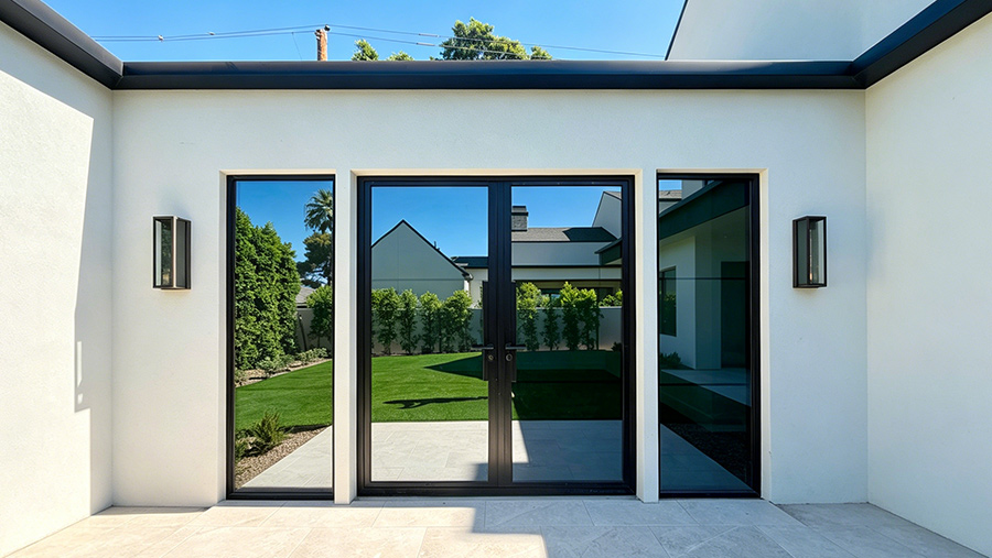black aluminum French doors black aluminum French doors