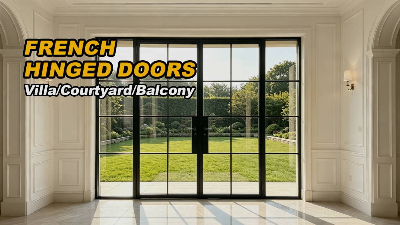 Custom Aluminum French Style Glass Door Factory | Wholesale Slim Profile Grid Doors
