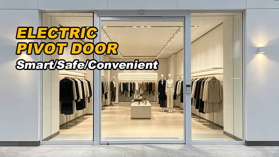 Custom Motorized Glass Pivot Door Manufacturer | Heavy Duty Automatic Entrance Solutions