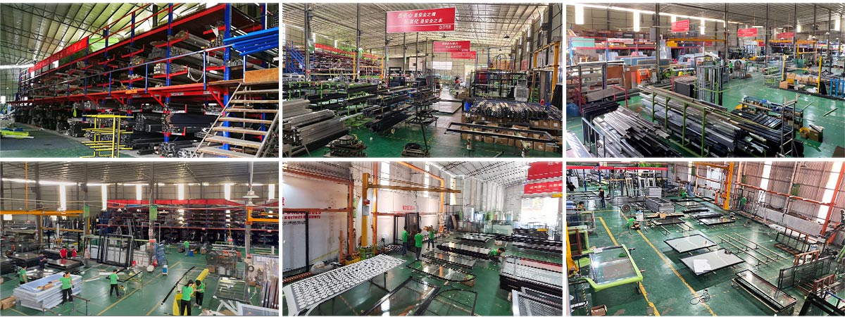 Aluminum Doors and Windows Workshop Production Lines Aluminum Doors and Windows Workshop Production Lines